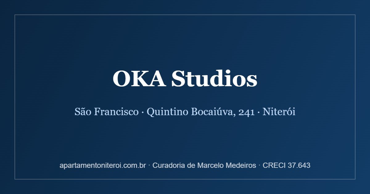 OKA Studios São Francisco - lançamento da Bacos na Quintino Bocaiuva 241, Niterói