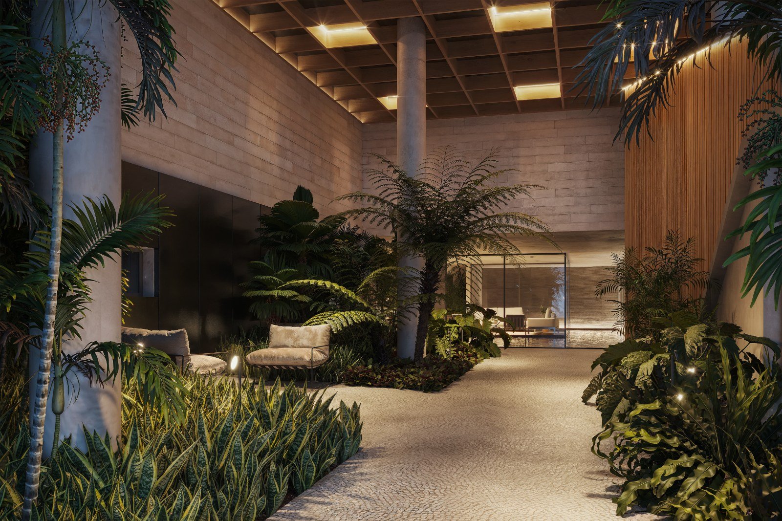 Apartamento Niterói: jardim de acesso do The Grove Icaraí, lançamento em Icaraí