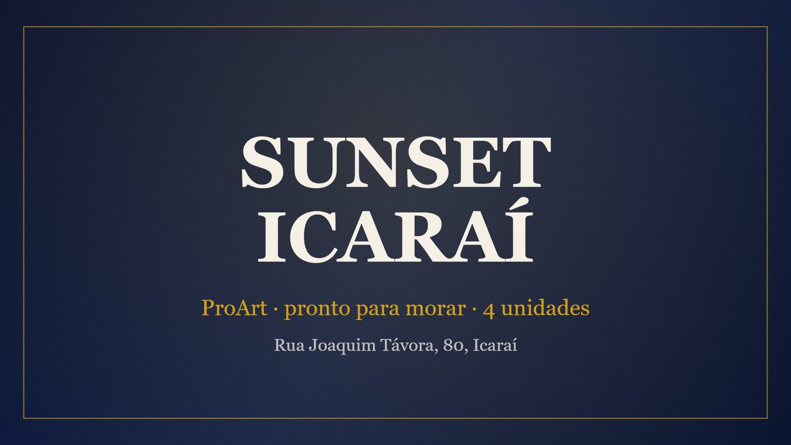 Sunset Icaraí ProArt, pronto para morar, últimas unidades, Rua Joaquim Távora, Icaraí, Niterói