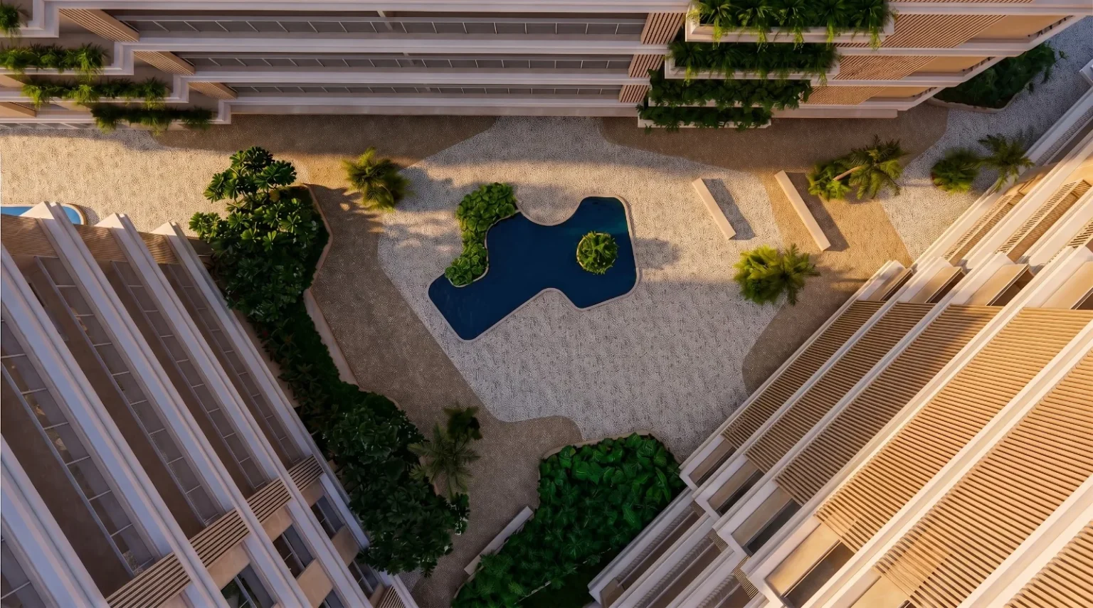 Lazuli Niterói: Boulevard com paisagismo do escritório Burle Marx