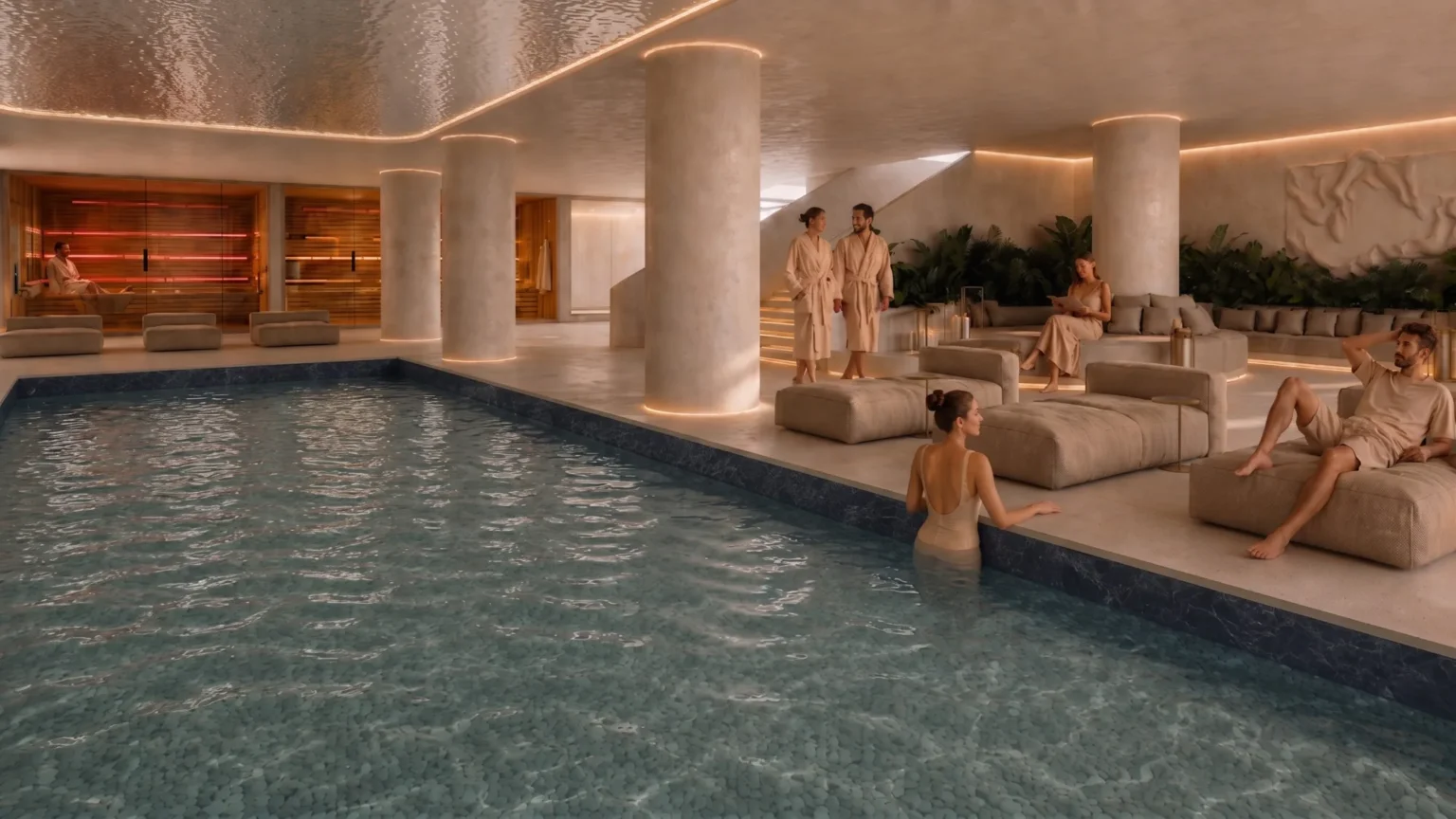 Lazuli Niterói: piscina indoor semiolímpica aquecida