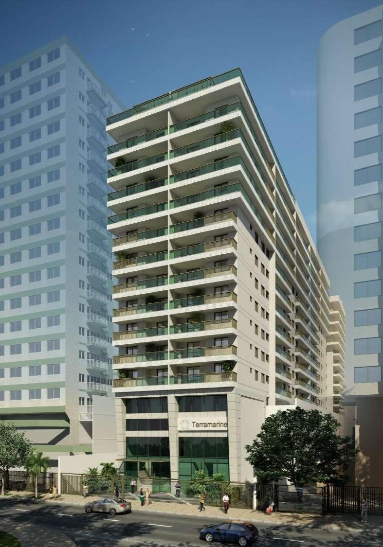 Fachada do Terramarine Icaraí Residence Club, da João Fortes, na Rua Joaquim Távora, 138, em Icaraí, Niterói