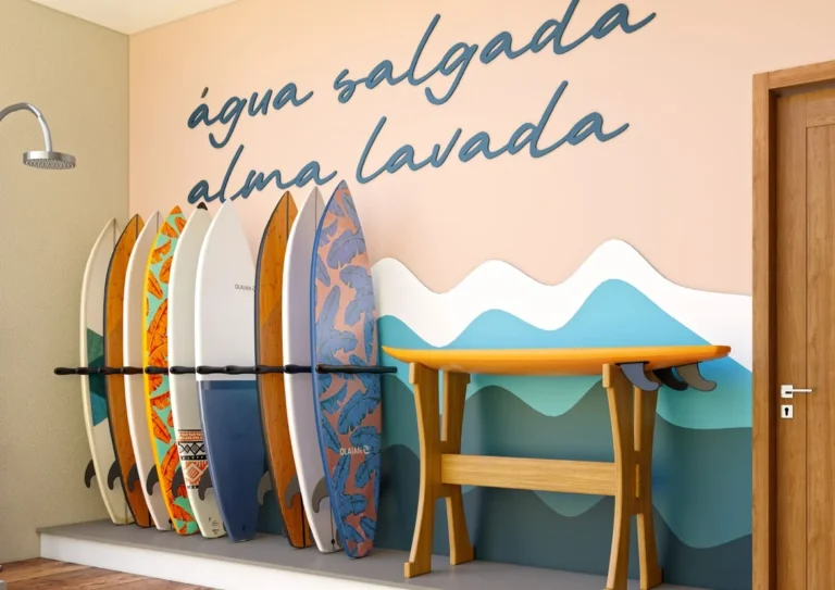 Pranchário para guardar pranchas de surf