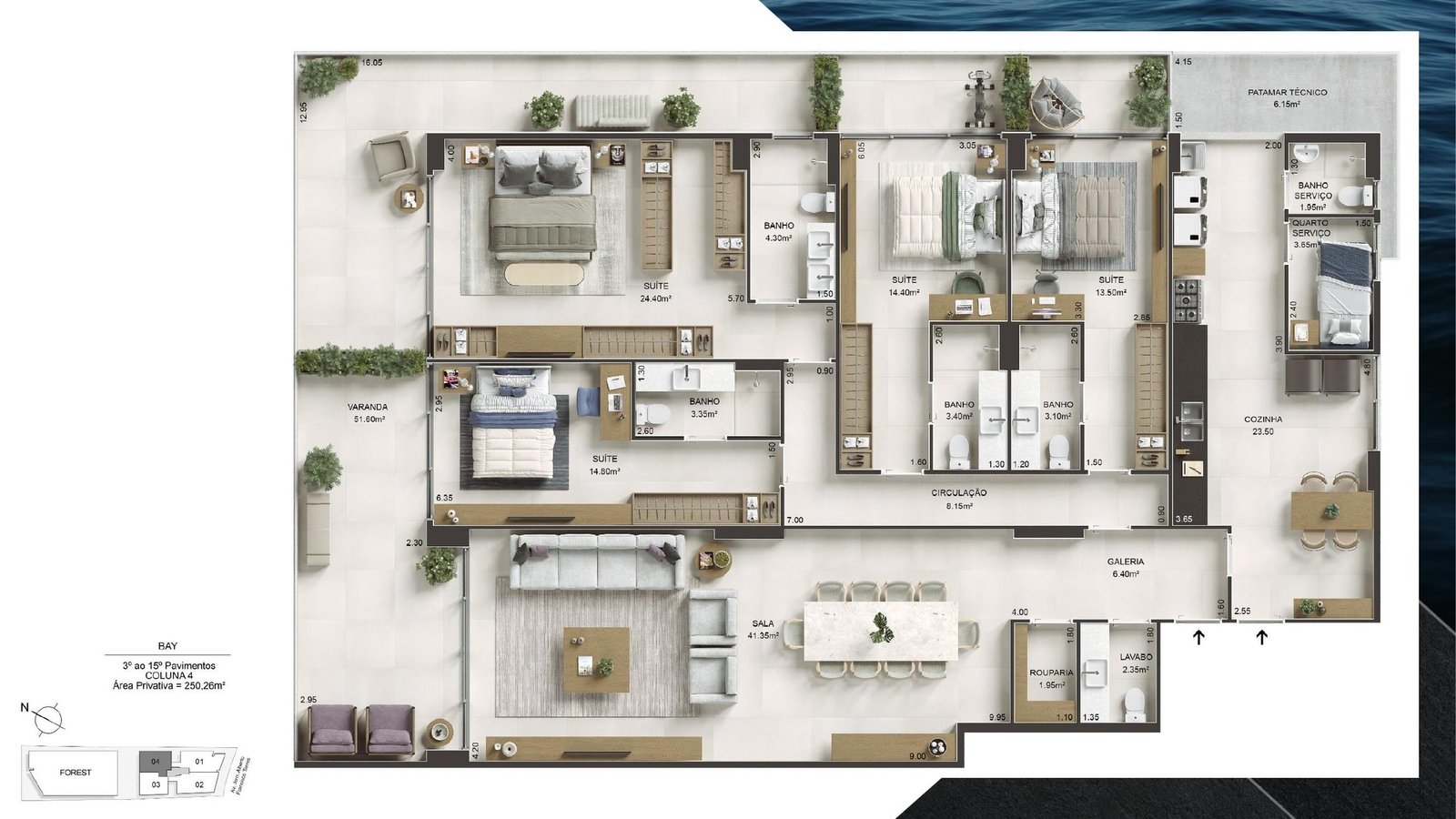 planta torre Bay coluna 04
