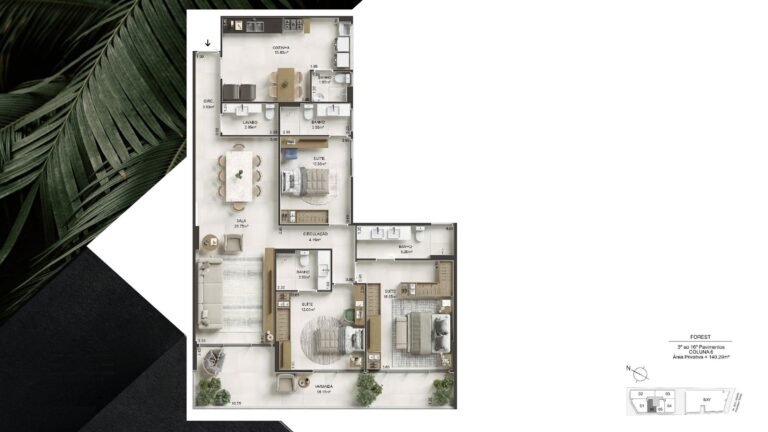 planta torre Forest coluna 06