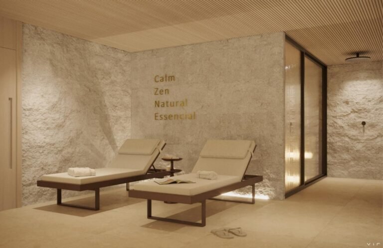 spa com espaço de repouso